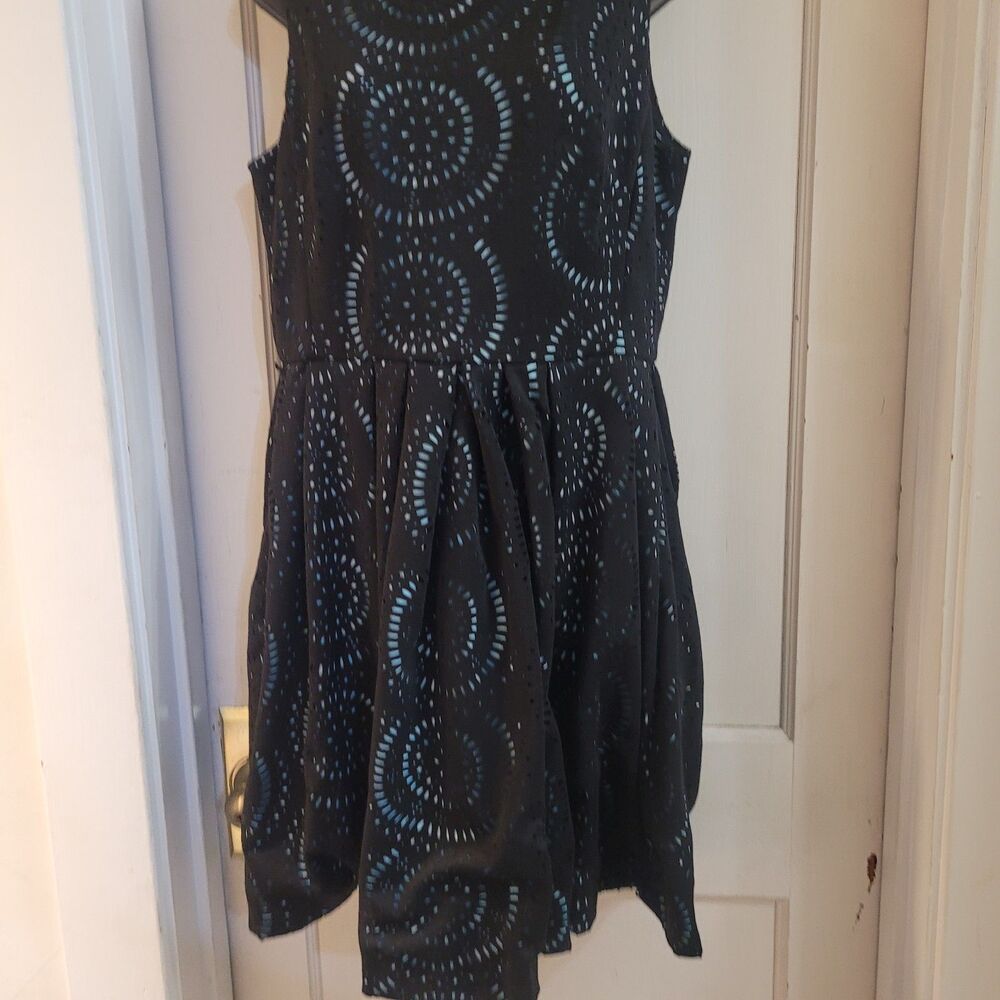 Calvin Klein Black and Blue Mini Dress